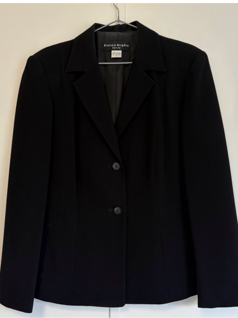 Bianca Nygård Petite 12 Black Jacket Blazer Classic